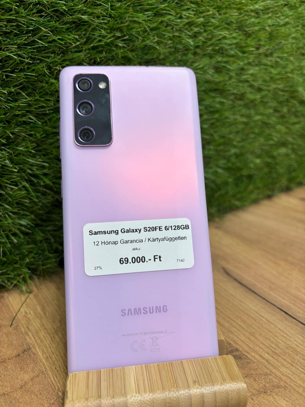 Samsung Galaxy S20 FE 4G Kártyafüggetlen 128 GB, 12 hó garancia