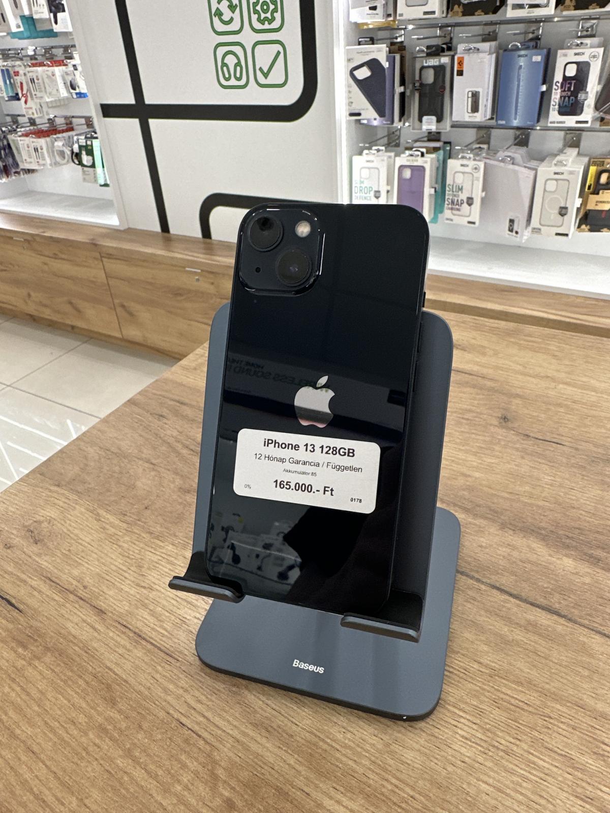 Apple iPhone 13 Kártyafüggetlen 128 GB, 12 hó garancia