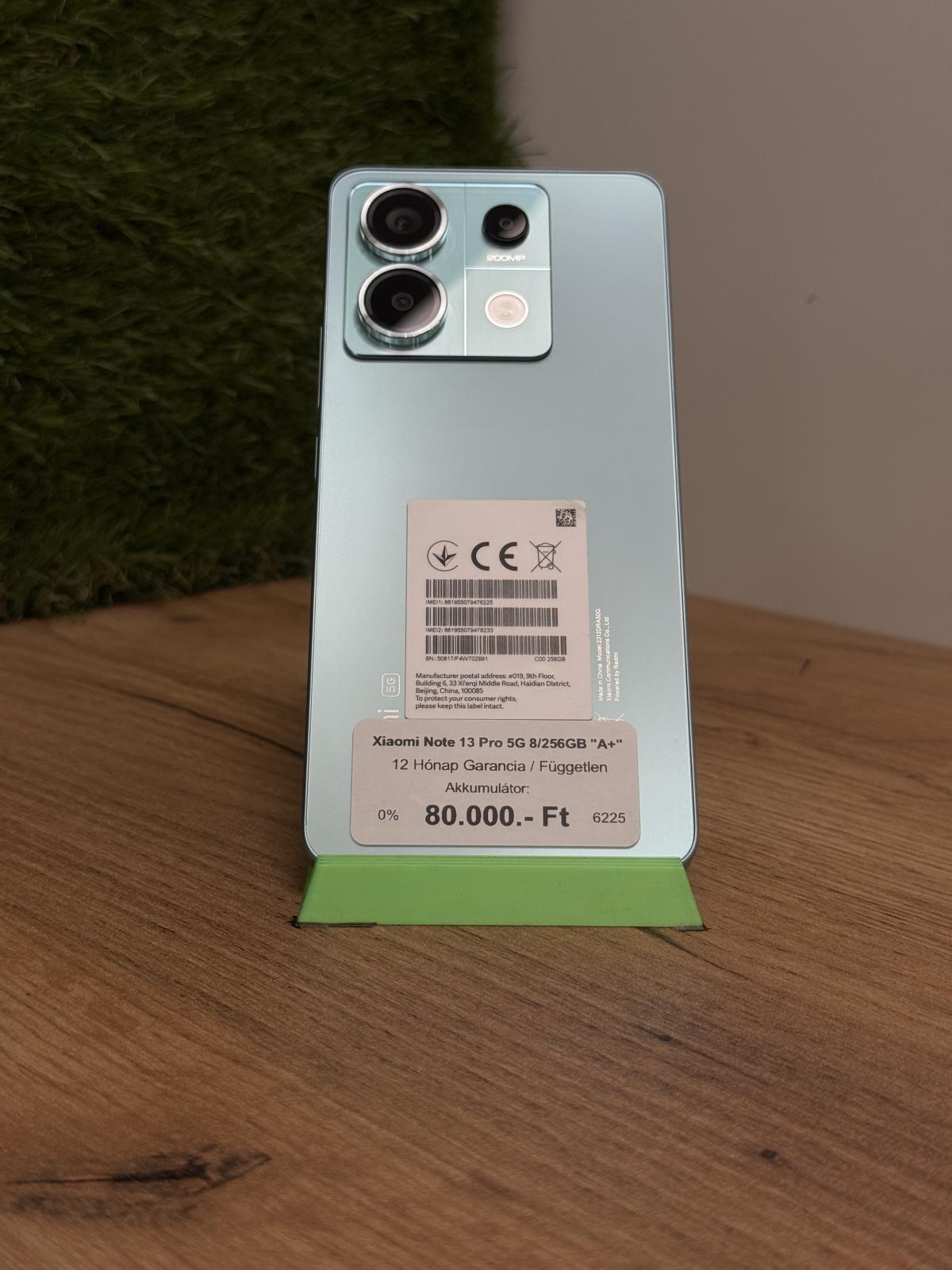 Xiaomi Redmi Note 13 Pro 5G Kártyafüggetlen 256 GB, 12 hó garancia