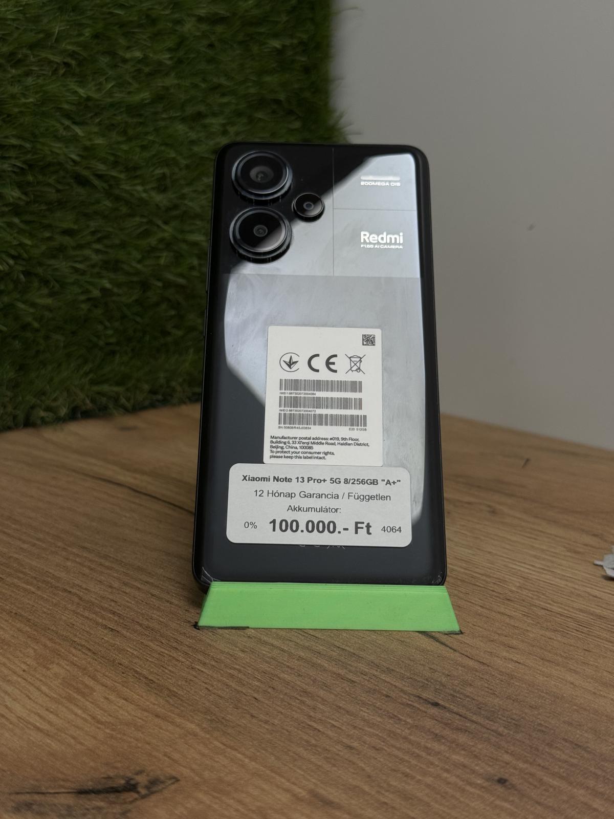 Xiaomi Redmi Note 13 Pro+ Kártyafüggetlen 512 GB, 12 hó garancia