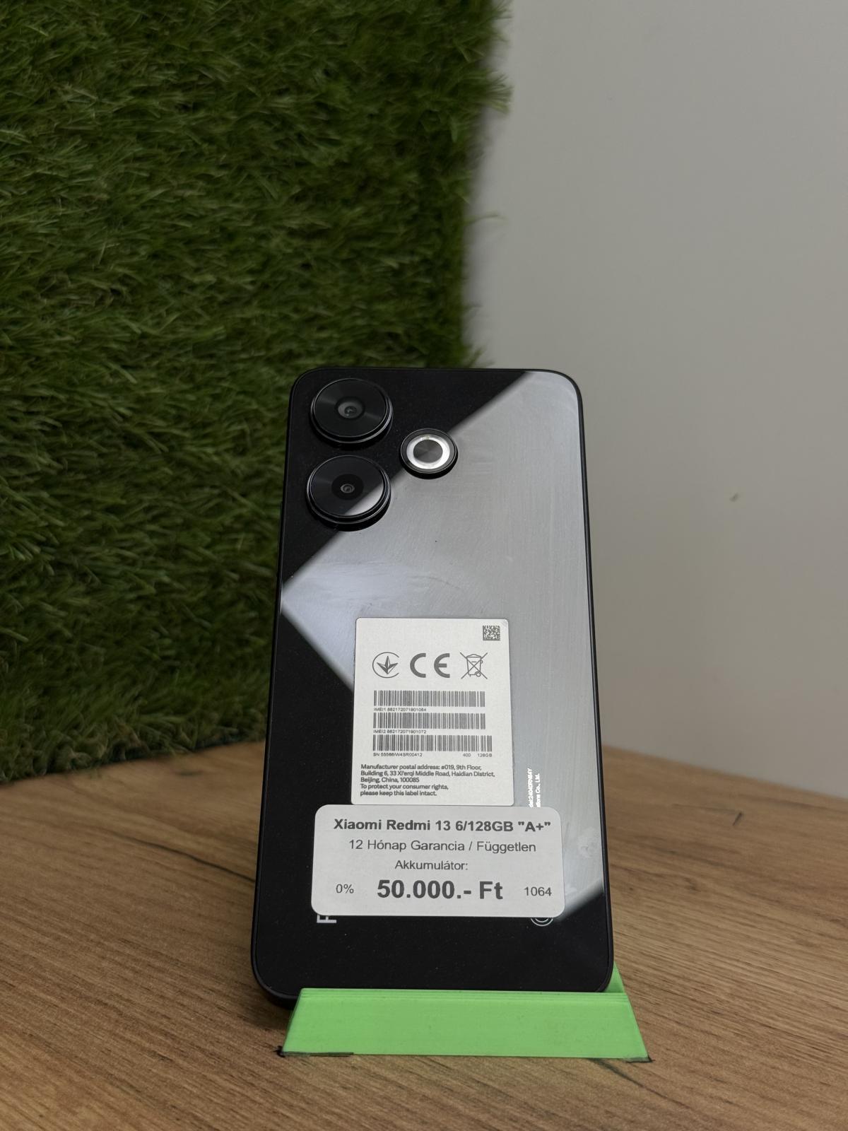 Xiaomi Redmi 13 Kártyafüggetlen 128 GB, 12 hó garancia