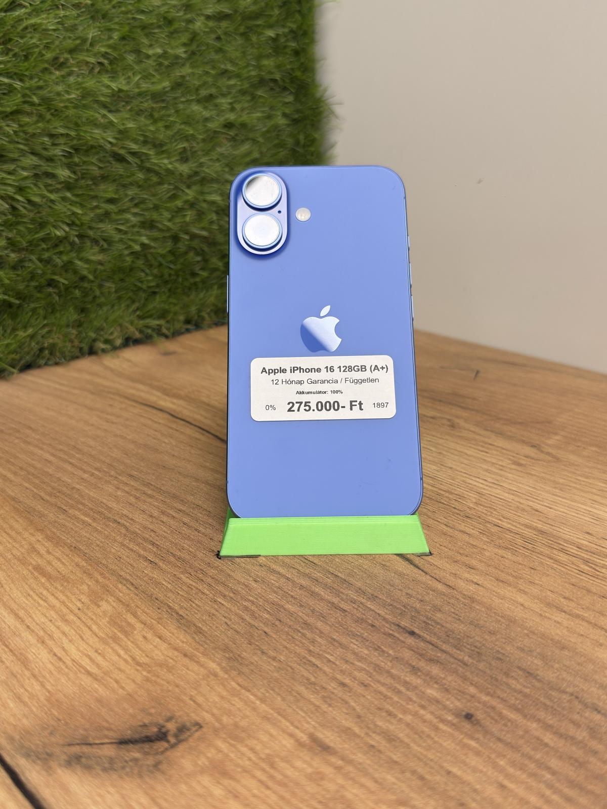Apple iPhone 16 Kártyafüggetlen 128 GB, 12 hó garancia
