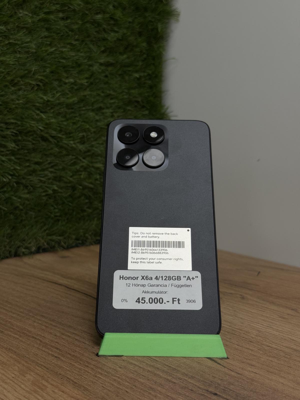 Honor X6a Kártyafüggetlen 128 GB, 12 hó garancia