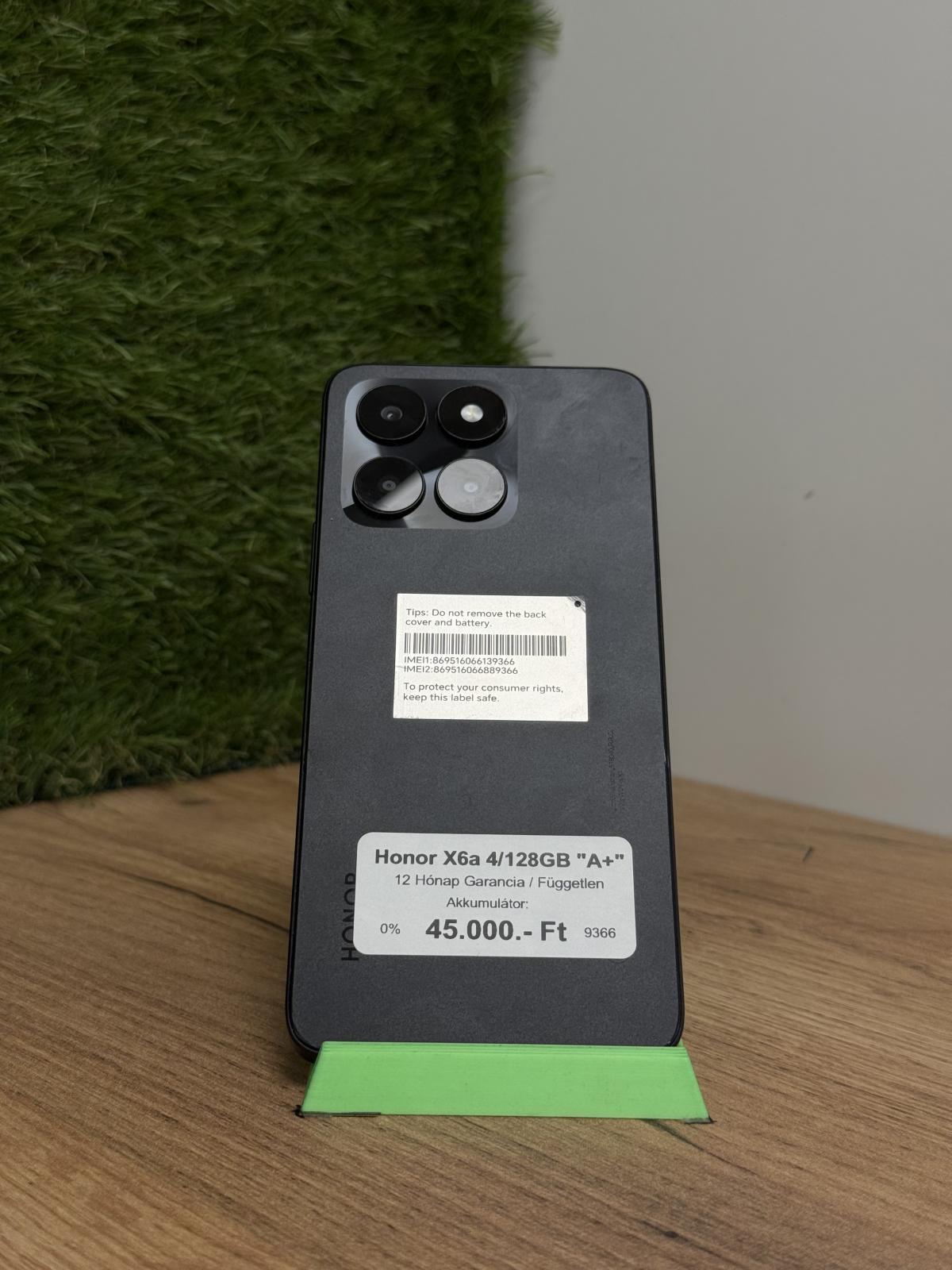 Honor X6a Kártyafüggetlen 128 GB, 12 hó garancia