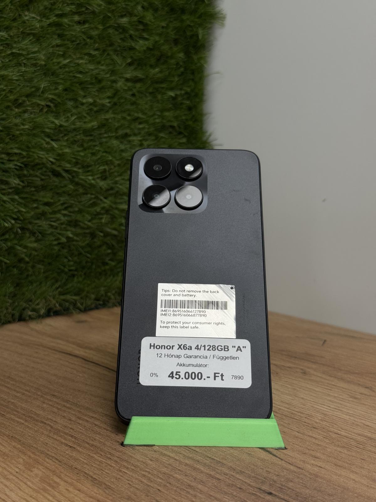 Honor X6a Kártyafüggetlen 128 GB, 12 hó garancia