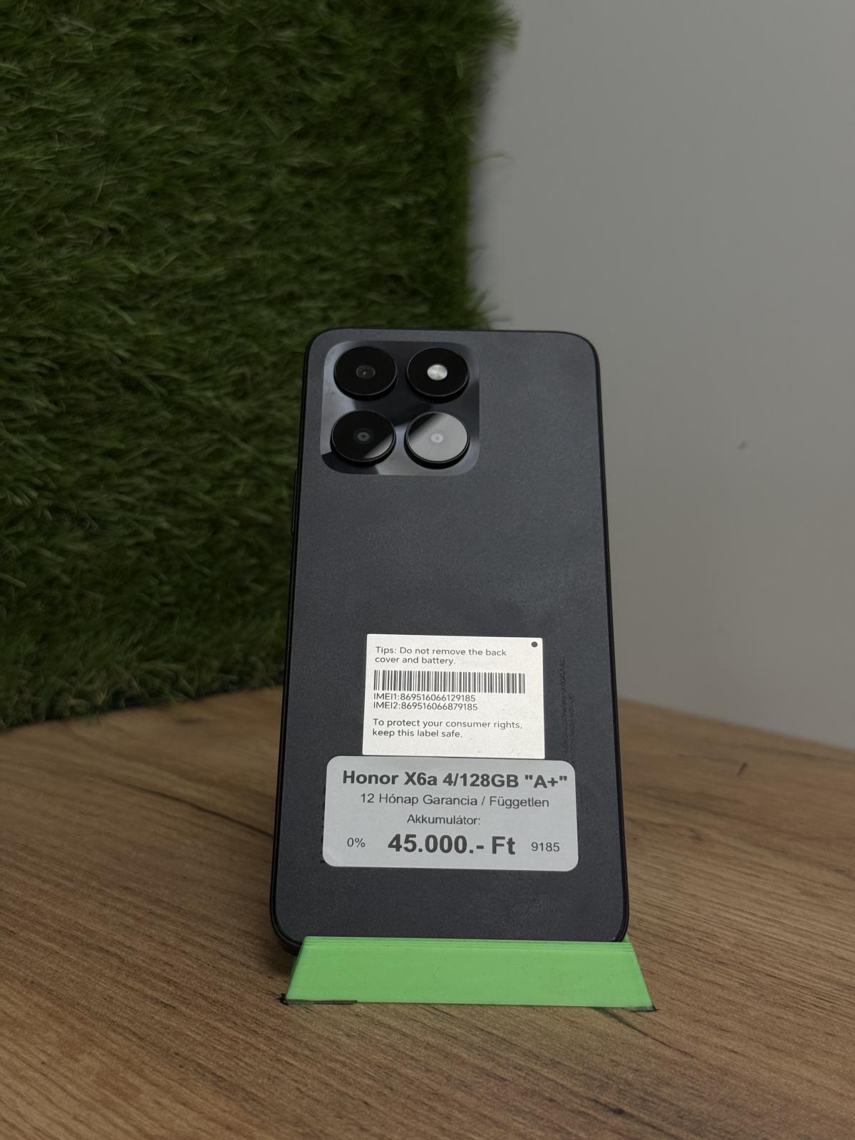 Honor X6a Kártyafüggetlen 128 GB, 12 hó garancia