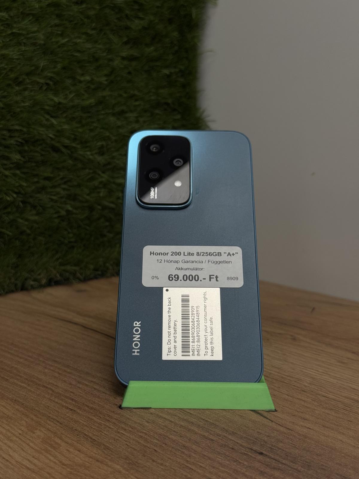 Honor 200 Lite Kártyafüggetlen 256 GB, 12 hó garancia