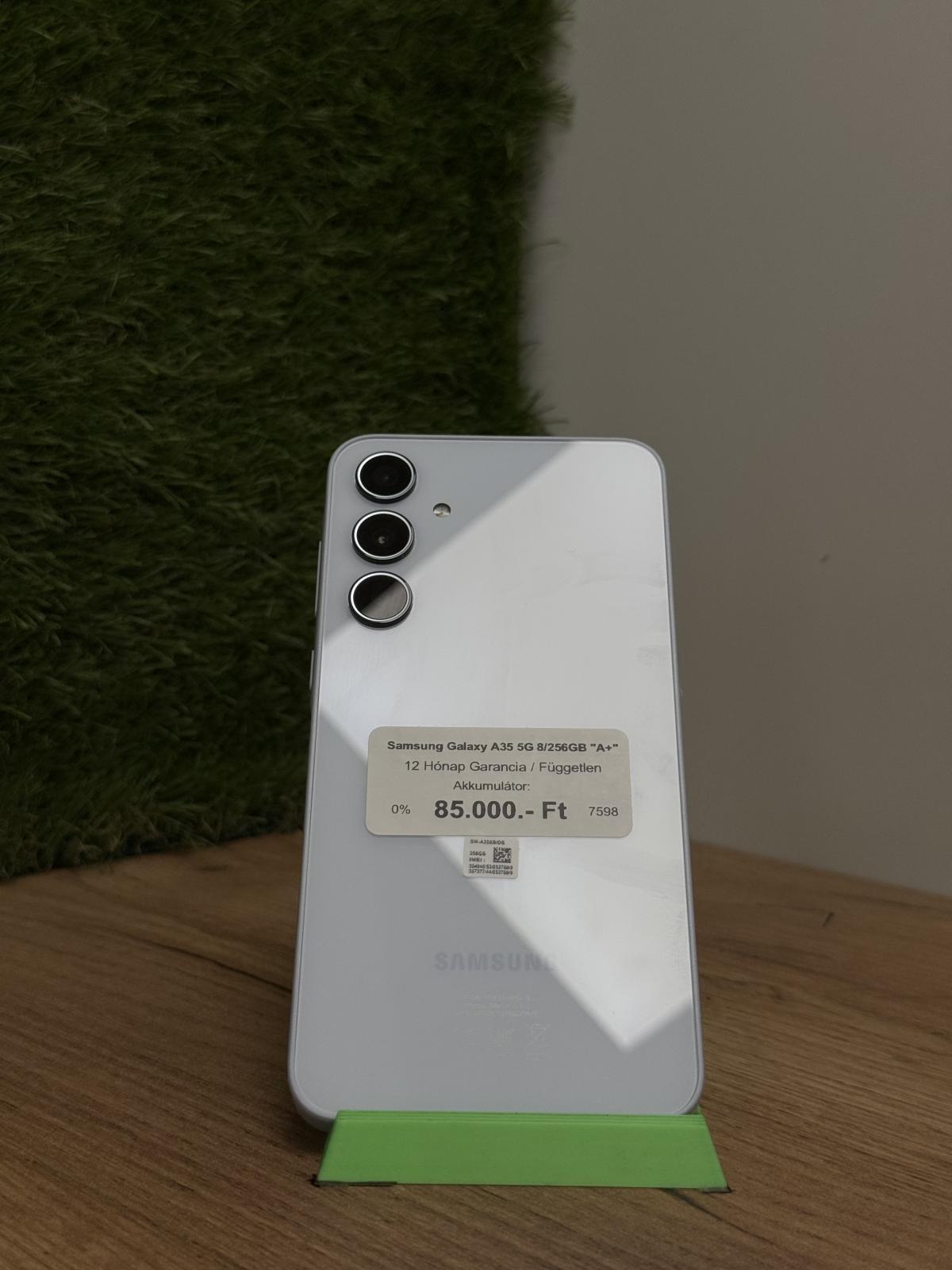 Samsung Galaxy A35 Kártyafüggetlen 256 GB, 12 hó garancia