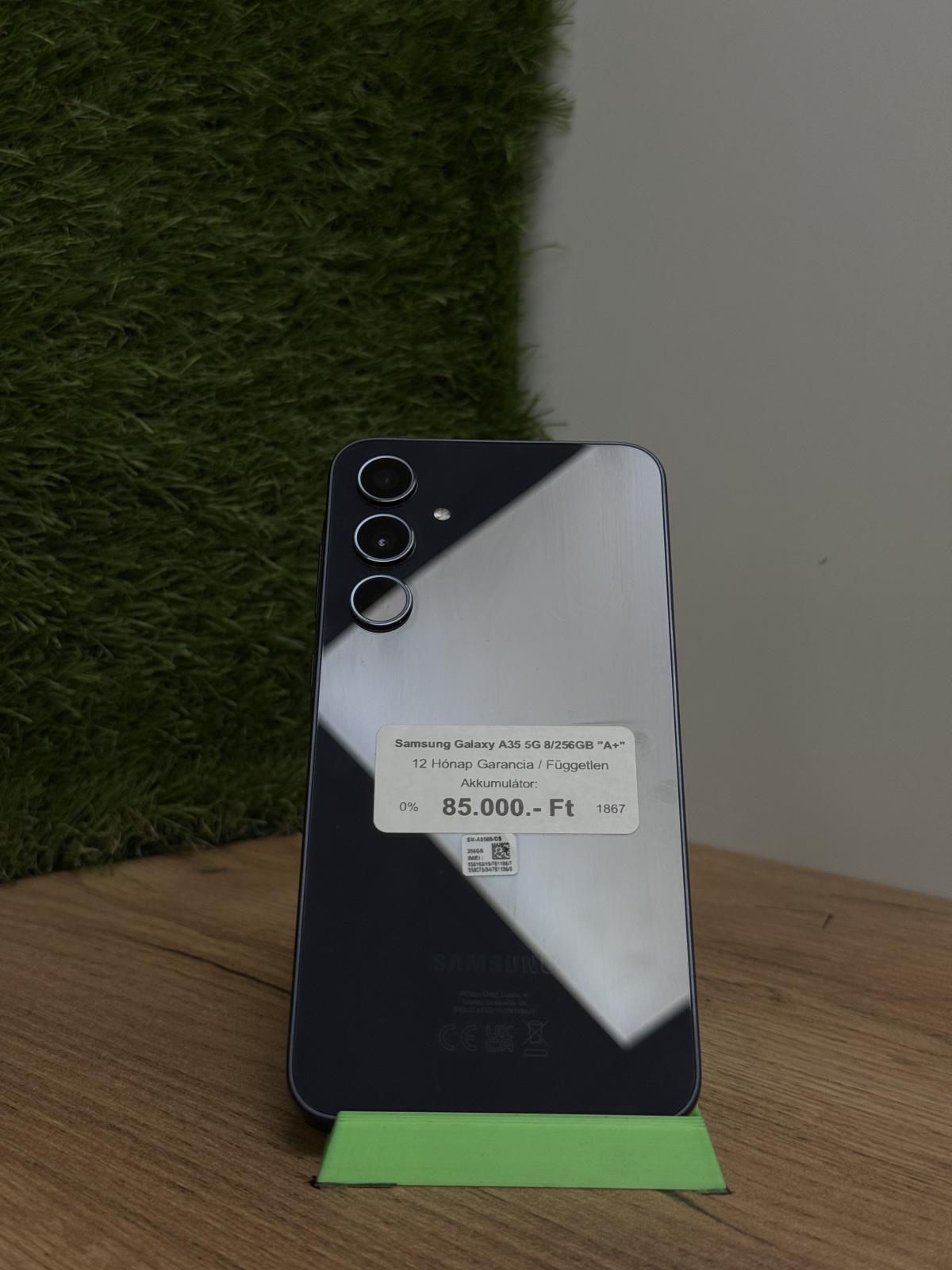 Samsung Galaxy A35 Kártyafüggetlen 256 GB, 12 hó garancia