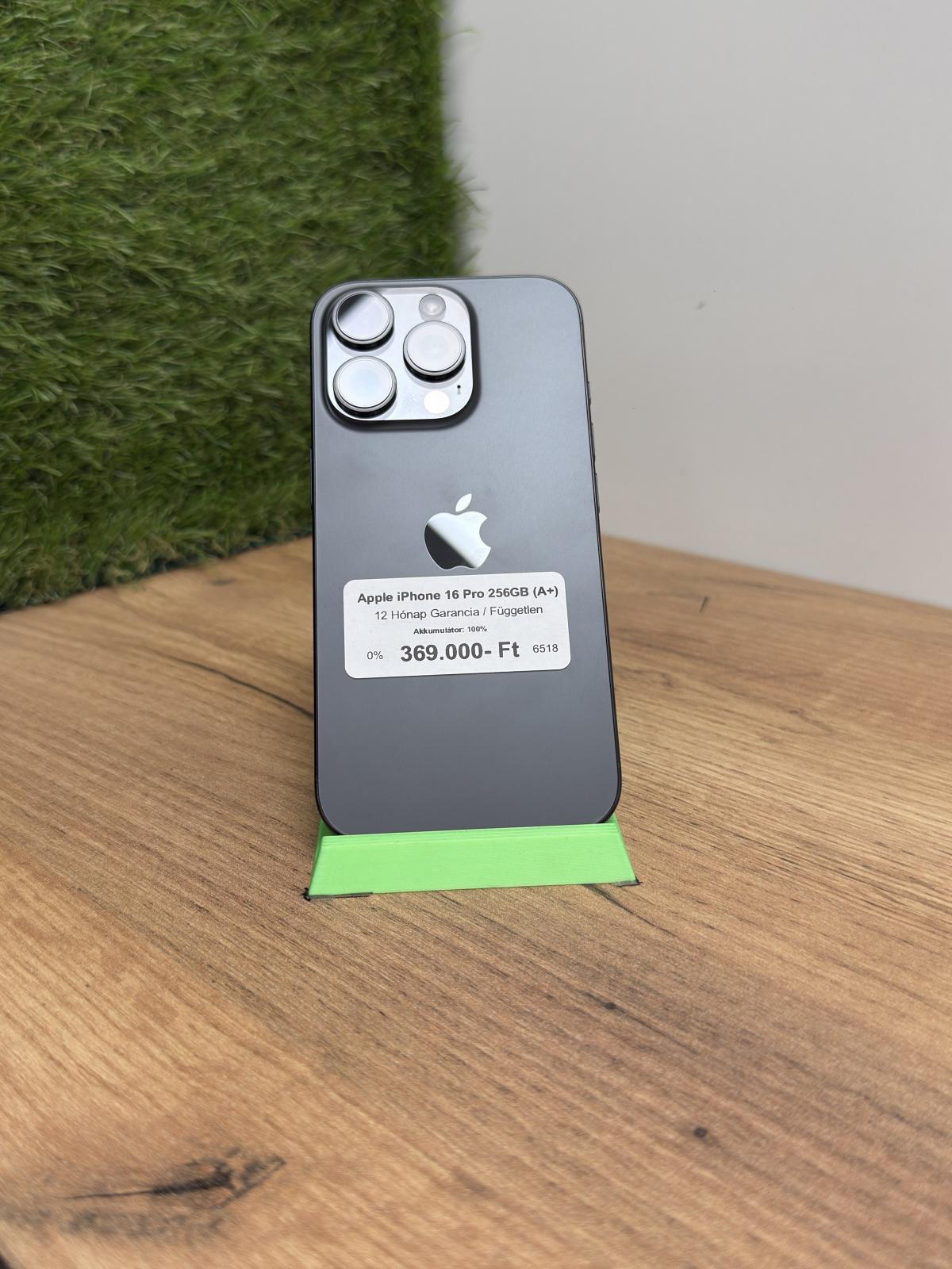 Apple iPhone 16 Pro Kártyafüggetlen 256 GB, 12 hó garancia