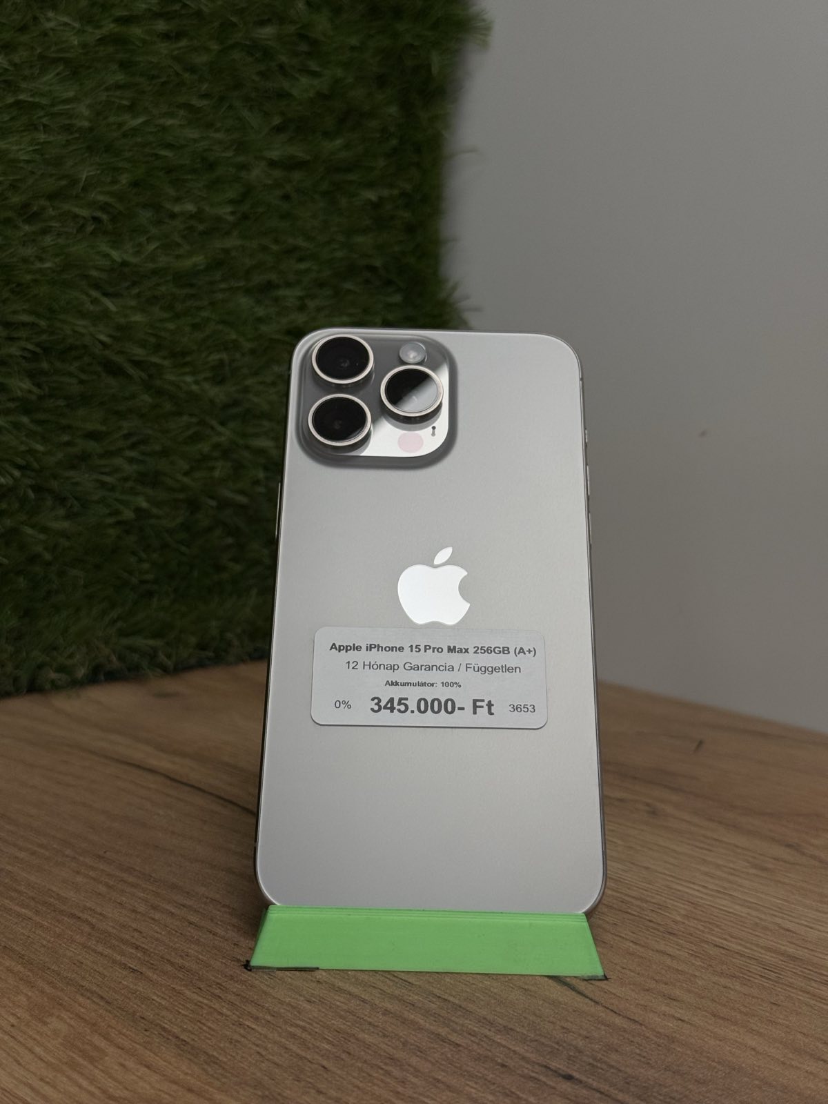 Apple iPhone 15 Pro Max Kártyafüggetlen 256 GB, 12 hó garancia