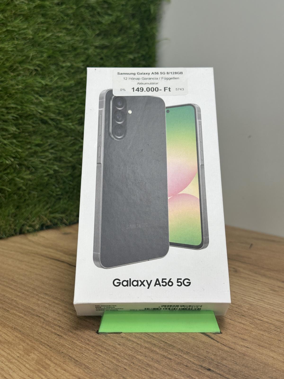 Samsung Galaxy A56 5G Kártyafüggetlen 128 GB, 12 hó garancia