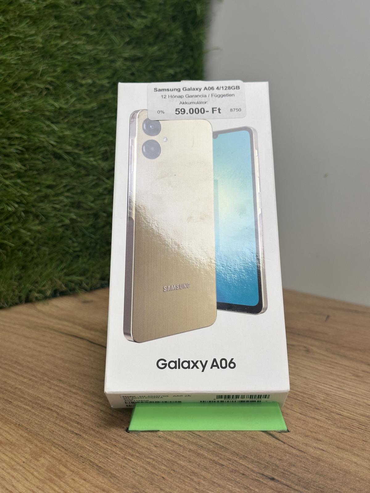 Samsung Galaxy A06 Kártyafüggetlen 128 GB, 12 hó garancia